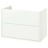HAVBÄCK Bathroom vanity with drawers, white, 36x21x25 1/8 "