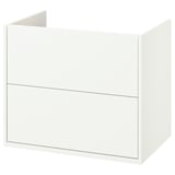 HAVBÄCK Bathroom vanity with drawers, white, 30x21x25 1/8 "