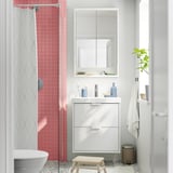 HAVBÄCK Bathroom vanity with drawers, white, 24x21x25 1/8 "