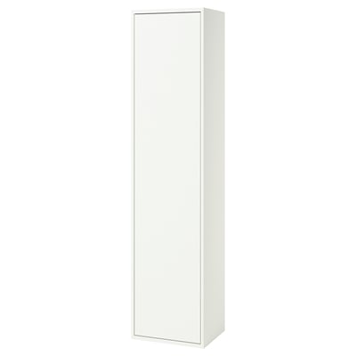 HAVBÄCK High cabinet with doors, white, 18x15x77 "