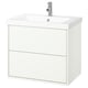 HAVBÄCK / ORRSJÖN Bathroom vanity with sink & faucet, white, 31x21 3/4x27 5/8 "