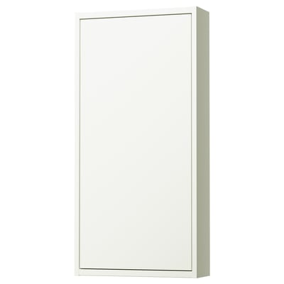 HAVBÄCK Wall cabinet with door, white, 18x6x37 "