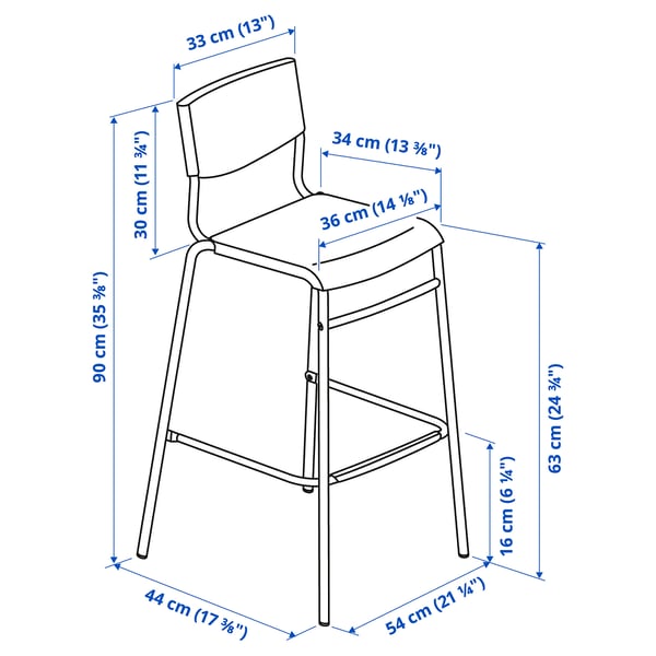 HÅVERUD / STIG table and 4 stools, black/black, 413/8