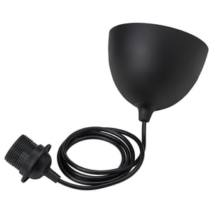 HAVSDJUP Cord set, black, 4 ' 7 "