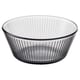 HAVSGÄDDA Bowl, stripe pattern/gray, 4 ½ "