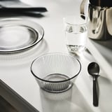 HAVSGÄDDA Bowl, stripe pattern/gray, 4 ½ "