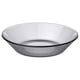 HAVSGÄDDA Deep plate/bowl, stripe pattern/gray, 7 ½ "
