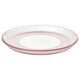 HAVSGÄDDA Side plate, stripe pattern/pink, 8 "