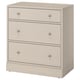 HAVSTA 3-drawer chest, gray-beige, 31 7/8x18 1/2x35 "