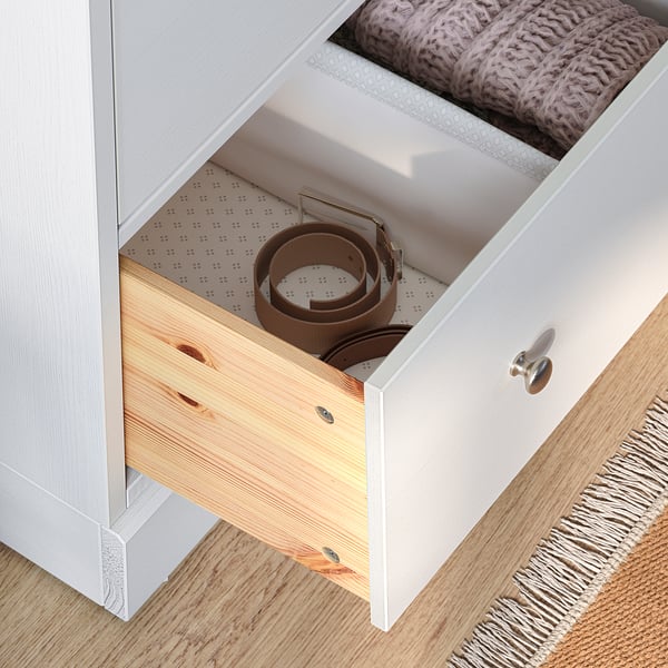 HAVSTA 3-drawer dresser, white, 31 7/8x18 1/2x35 "