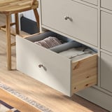 HAVSTA 6-drawer dresser, gray-beige, 47 5/8x18 1/2x35 "