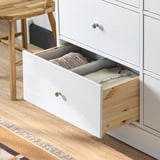 HAVSTA 6-drawer dresser, white, 47 5/8x18 1/2x35 "
