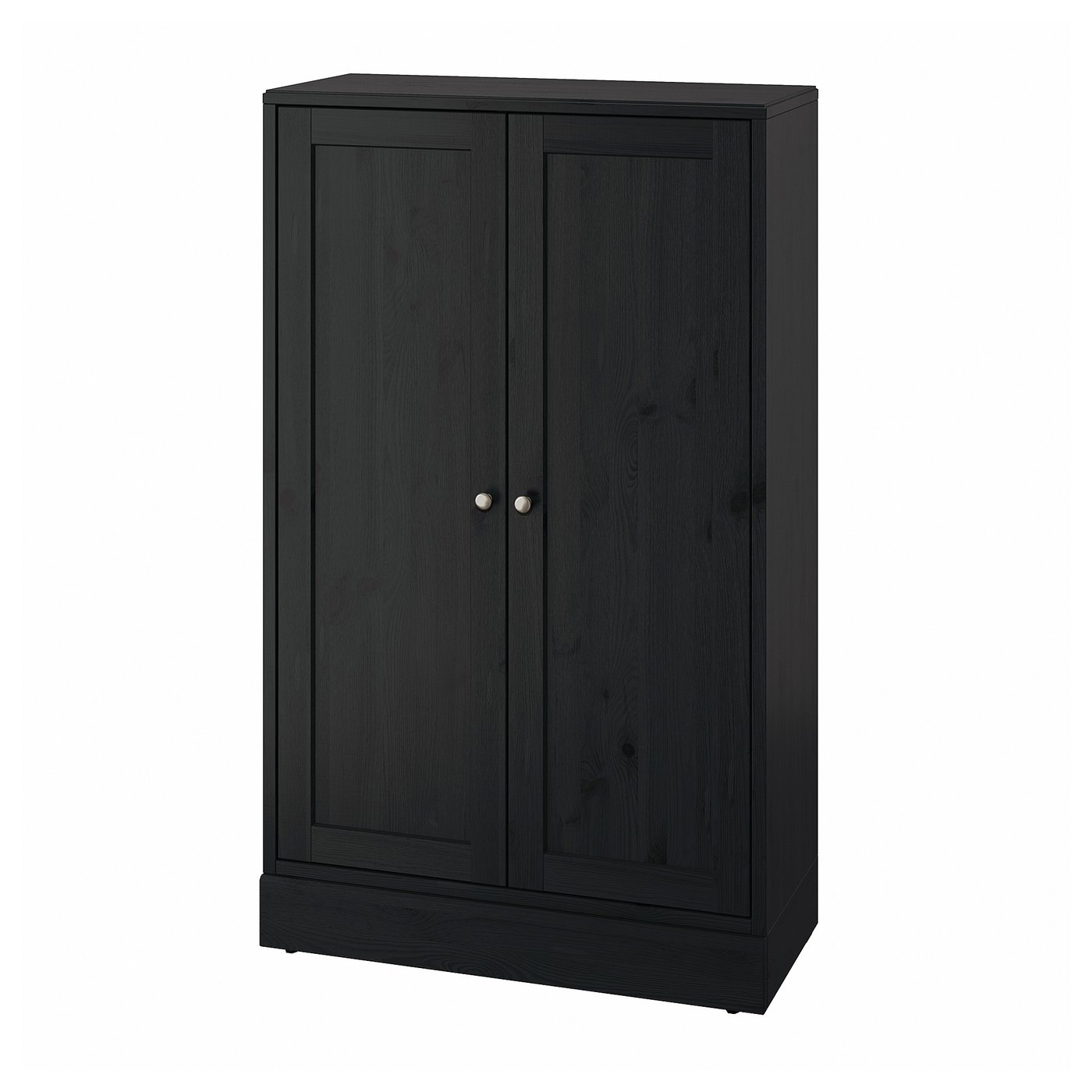 HAVSTA cabinet with base, black, 317/8x145/8x523/4