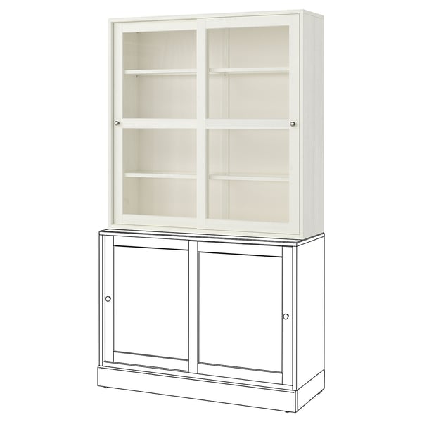 HAVSTA glassdoor white, 475/8x133/4x483/8" IKEA