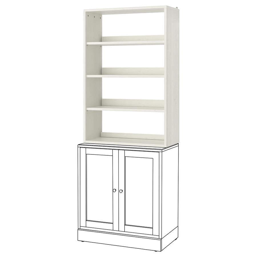 HAVSTA shelf unit, white, 317/8x133/4x483/8" IKEA