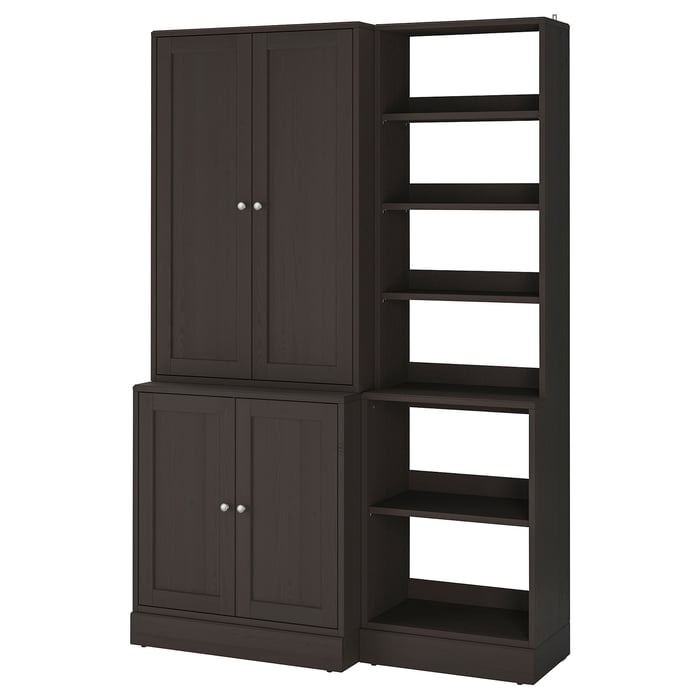 HAVSTA storage combination, dark brown, 557/8x181/2x831/2" IKEA