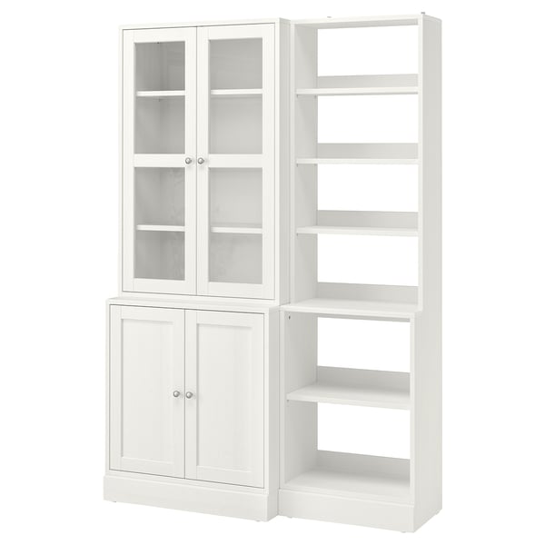 HAVSTA Storage combination w/glass doors, white, 797/8x181/2x831/2" IKEA