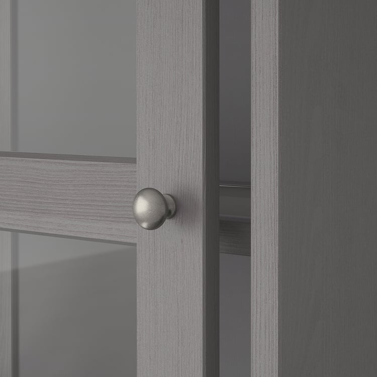 HAVSTA storage with sliding glass doors, gray, 475/8x181/2x831/2" IKEA