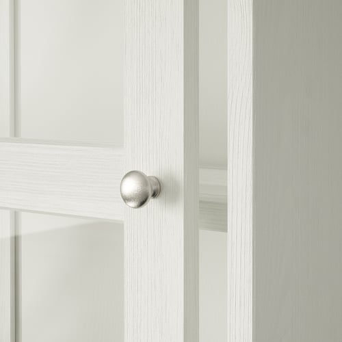 HAVSTA storage with sliding glass doors, white, 951/4x181/2x831/2" IKEA