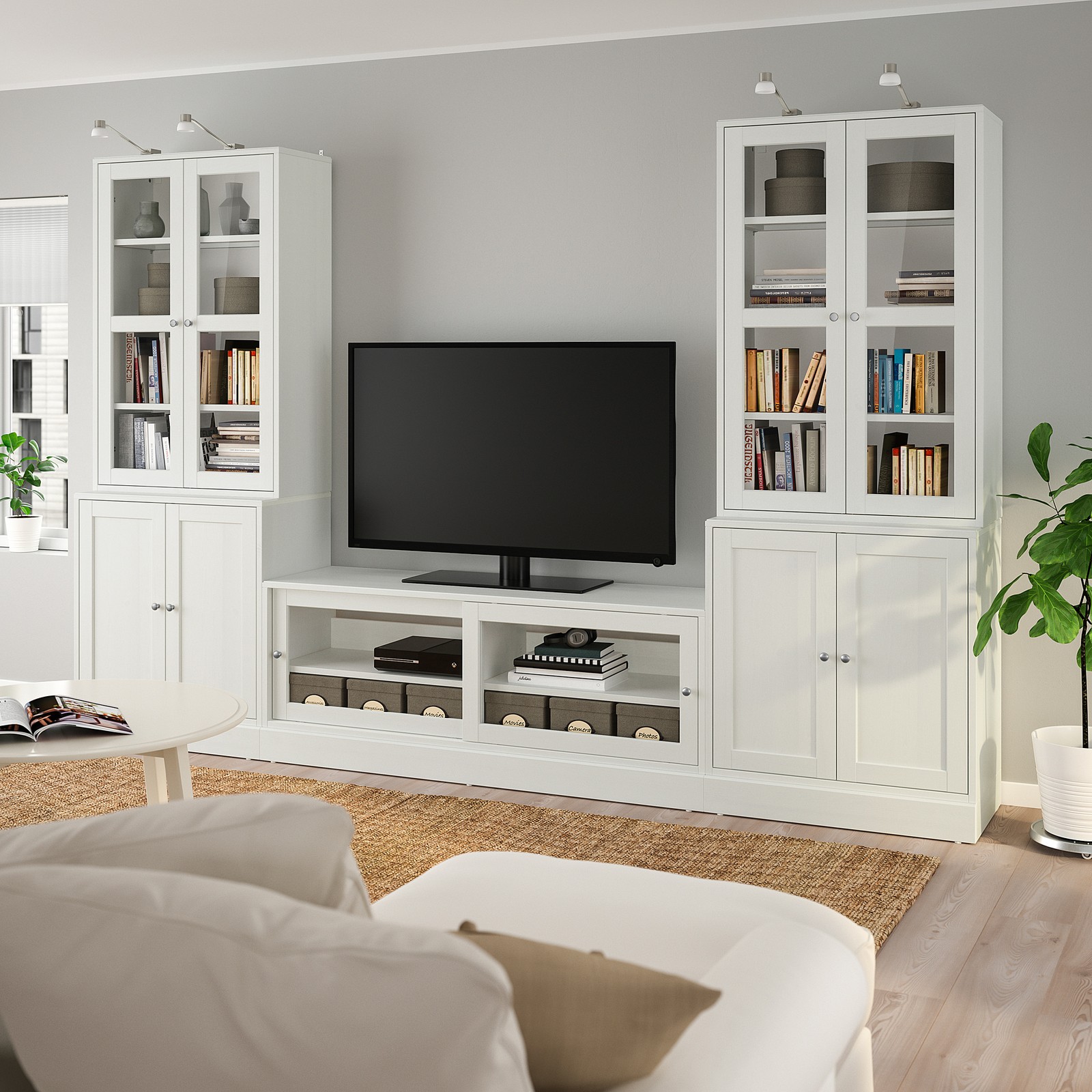 ikea tv unit with shelves