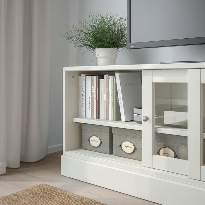 HAVSTA TV unit with base, white, 63x181/2x243/8" IKEA