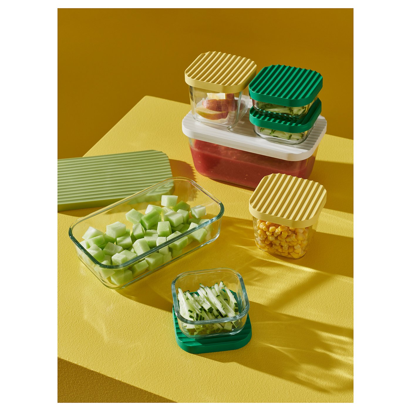 Clear Plastic Containers (set of 5)