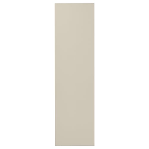 Beige kitchen panel from HAVSTORP series in acrylic paint and fiberboard.