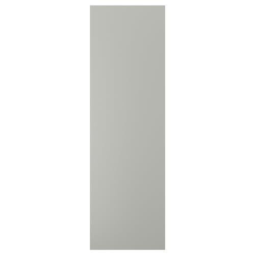 A rectangular, light grey kitchen cabinet cover from the HAVSTORP collection. It has a smooth finish and clean lines.