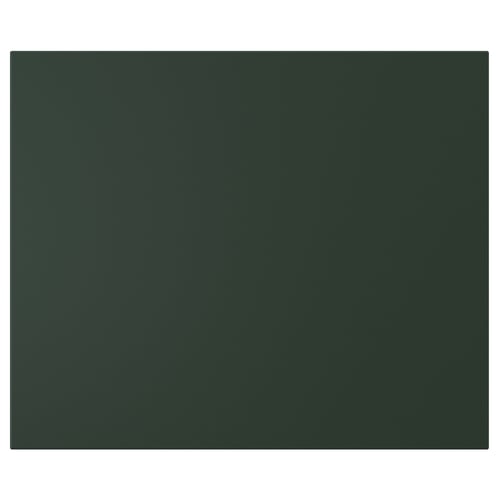 Dark green rectangular cabinet door with smooth finish.