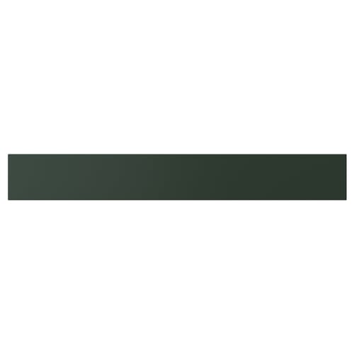 Depicts a horizontal green HAVSTORP panel, rectangular, smooth-surfaced, made of acrylic paint and fibreboard.