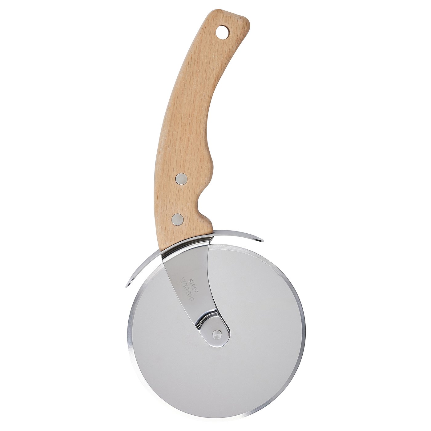 Pizza Cutter, Stainless Steel/Beech