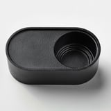 HEDERVÄRD Candlestick/tealight holder, black, 1 "