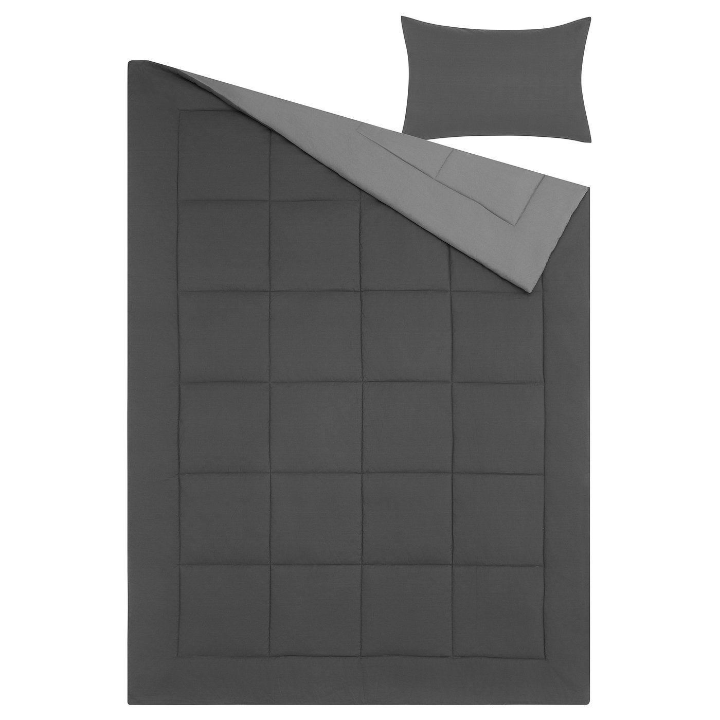 Comforter set, gray 5