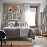 HEDFRYLE Comforter set, gray, Full/Queen
