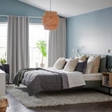 HEDFRYLE Comforter set, gray, King