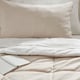 Option: HEDFRYLE Comforter set, white/beige, Twin/Twin X-long