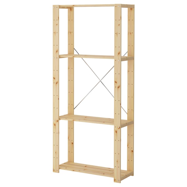 Hejne Shelf Unit Softwood Ikea