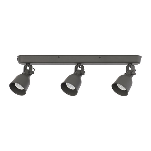 HEKTAR Ceiling track, 3 spotlights IKEA