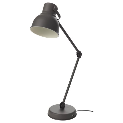 HEKTAR Work lamp with LED bulb, dark gray IKEA