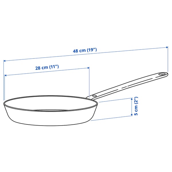 HEMKOMST Frying pan, stainless steel/non-stick coating, 11 - IKEA