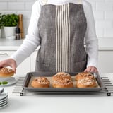 HEMMABAK Baking sheet, gray, 16x12 "