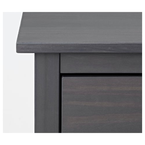 HEMNES 2drawer chest, dark gray stained, 211/4x26" IKEA