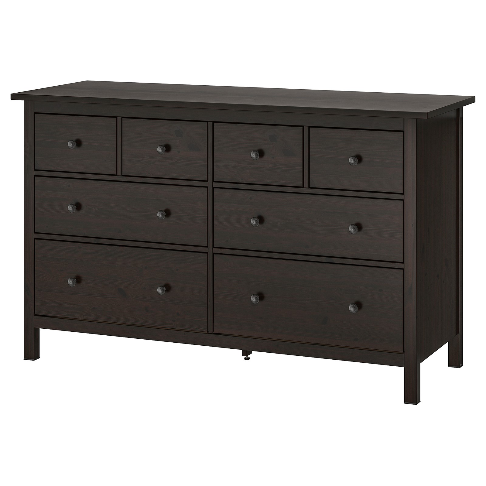 HEMNES 8drawer dresser, blackbrown, 63x37 3/8" IKEA