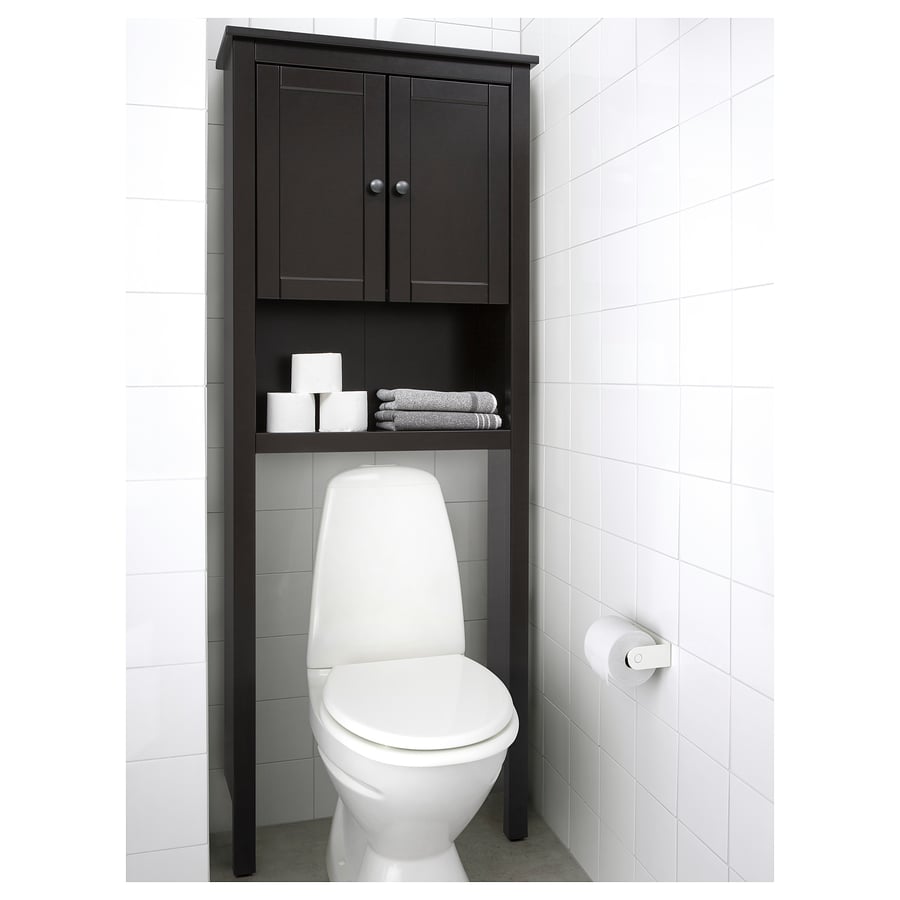 HEMNES Bathroom shelf unit, blackbrown, 29 1/8x9 7/8x78" IKEA