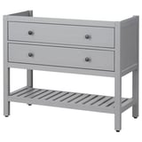HEMNES Bathroom vanity with 2 drawers, gray, 36 "
