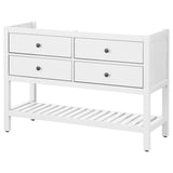 HEMNES Bathroom vanity with 4 drawers, white, 48 "