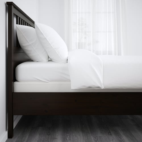HEMNES Bed frame, blackbrown/Espevär, Full IKEA