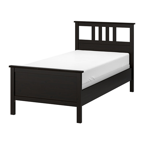 HEMNES Bed frame Espevär mattress base, blackbrown IKEA
