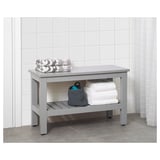 HEMNES Bench, gray, 32 5/8 "