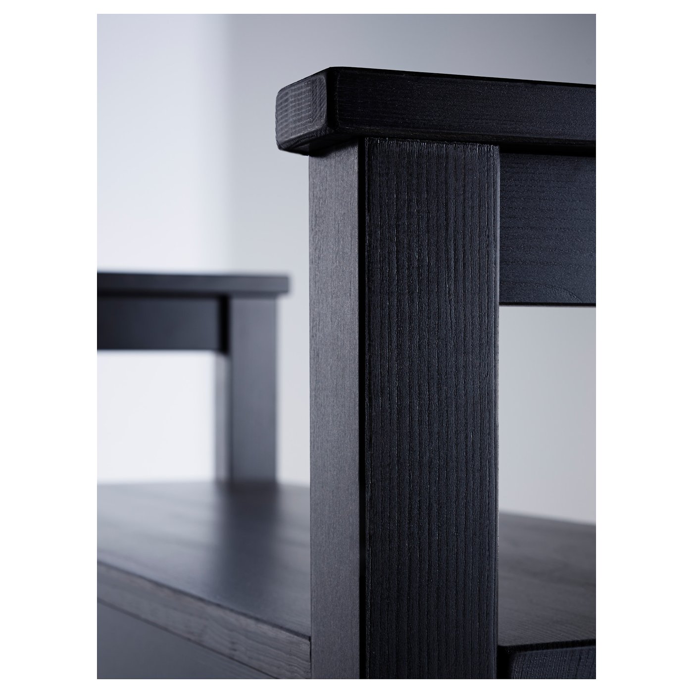 HEMNES Bench with shoe storage, blackbrown, 331/2x125/8x255/8" IKEA